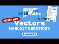 Video thumbnail for HARDEST VECTORS EDEXCEL EXAM QUESTIONS | GCSE Maths Pro