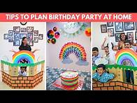 Video thumbnail for 8 Tips to Plan Birthday Party at Home | DIY Birthday Decoration, Food Menu, Budget Planning
