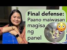 Video thumbnail for Common Research/Thesis Final Defense Questions: Comprehensive list of questions & answers + tips