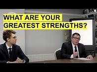Video thumbnail for WHAT ARE YOUR GREATEST STRENGTHS? Interview Questions and Example ANSWERS!