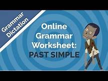 Video thumbnail for Online Grammar Worksheet-Past Tense