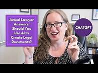 Video thumbnail for Use ChatGPT to Create Legal Documents or Legal Research? follow along as an attorney critiques AI