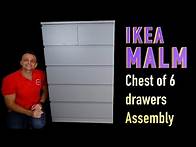 Video thumbnail for How to Assemble the IKEA MALM Chest of 6 Drawers | Easy Step-by-Step Guide