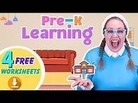 Video thumbnail for Learn With Us! Free Printable Worksheets | Shapes | Colors | Letters | Numbers | Pre-K Learning |