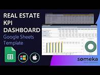Video thumbnail for Real Estate KPI Dashboard Google Sheets Template | Real Estate Key Metrics Template