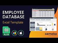 Video thumbnail for Employee Database Template | Record, track and analyze HR data in Excel!
