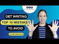 Video thumbnail for Top 10 MISTAKES in OET WRITING
