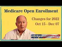 Video thumbnail for Medicare Open Enrollment 2022 / Changes for 2022