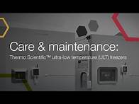 Video thumbnail for Care & maintenance: Thermo Scientific™ ultra low temperature (ULT) freezers