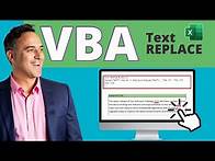 Video thumbnail for How to Use the VBA Replace Function in Excel