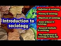 Video thumbnail for What is Sociology? | The wisdom of sociology | SOCIOLOGY | Sociologists on Sociology | introduction
