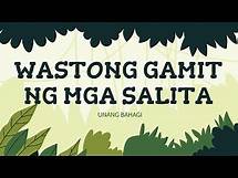 Video thumbnail for WASTONG GAMIT NG MGA SALITA | Filipino | Teacher Leng
