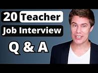 Video thumbnail for Top 20 Teacher Job Interview Questions & Answers + PDF