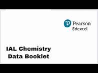 Video thumbnail for IAL Chemistry Data Booklet | edexcel