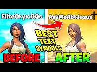 Video thumbnail for How To Add Symbols To Your Fortnite Name!