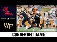 Video thumbnail for Ole Miss vs. Wake Forest Condensed Game | 2024 ACC Football
