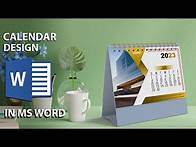 Video thumbnail for 2023 Printable Calendar Design in Ms Word || Download FREE Template