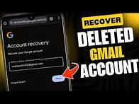 Video thumbnail for How to Recover Deleted Gmail Account in 2025