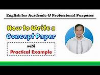 Video thumbnail for How to Write a Concept Paper