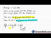 Video thumbnail for Algebra 1 Lesson #8 Solving Word Problems (Part 1)