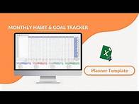 Video thumbnail for Monthly Habit & Goal Tracker Excel Template