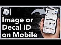 Video thumbnail for How To Get Image Or Decal ID On Roblox Mobile