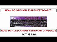 Video thumbnail for How to Open On Screen Keyboard and How to Add/Change Keyboard Language