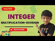 Video thumbnail for "Multiplication and Division of Integers" | Learn Integer Multiplication & Division
