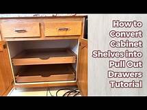Video thumbnail for How to Convert Cabinet Shelves into Pull Out Drawers Tutorial