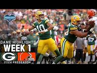 Video thumbnail for Green Bay Packers vs. Cleveland Browns | 2024 Preseason Week 1 Game Highlights