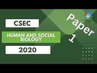 Video thumbnail for CSEC Human and Social Biology JUNE 2020 Paper 1 | CSEC Biology TCP