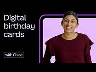 Video thumbnail for Create a digital birthday card