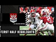 Video thumbnail for CFP National Championship: Georgia Bulldogs vs. Alabama Crimson Tide | First Half Highlights | ESPN
