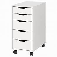 Video thumbnail for ALEX drawer unit on casters, white/black, 141/8x297/8" - IKEA