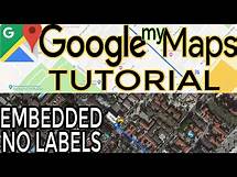 Video thumbnail for Google Maps Tutorial. How to make custom Google My Map, embed into website no labels