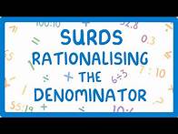 Video thumbnail for GCSE Maths - How to Rationalise the Denominator of a Surd (Part 3/3)