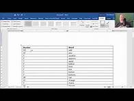 Video thumbnail for Word - Generating a Count of Word Occurrences by Chris Menard