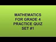 Video thumbnail for Math Grade 4 Practice Quiz Set #1 Part 1