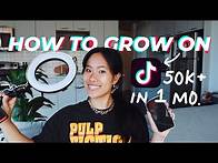 Video thumbnail for HOW TO GROW ON TIK TOK IN ONE MONTH & how I grew to 50,000+ followers in my first month on Tik Tok