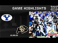 Video thumbnail for #17 BYU vs. #23 Colorado Game Highlights | 2024 Valero Alamo Bowl