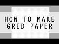 Video thumbnail for How to Make Grid Paper using WordArt - Easy DIY Printable