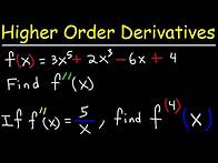 Video thumbnail for Higher Order Derivatives