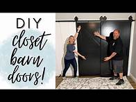 Video thumbnail for DIY CLOSET BARN DOORS