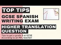 Video thumbnail for GCSE SPANISH WRITING REVISION | HIGHER TRANSLATION QUESTION
