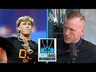 Video thumbnail for Inside Ole Miss QB Jaxson Dart's session at 2025 NFL Combine | Chris Simms Unbuttoned | NFL on NBC