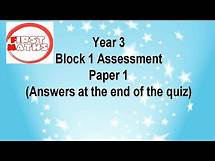 Video thumbnail for Year 3 Maths Assessment