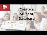 Video thumbnail for This video explains how to create a student database in Access