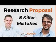 Video thumbnail for Research Proposal 101: 8 Common Mistakes That Will Get Your Proposal Rejected + Examples
