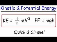 Video thumbnail for Kinetic Energy and Potential Energy