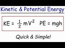 Video thumbnail for Kinetic Energy and Potential Energy